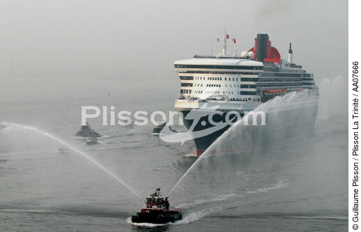 Arrivée du Queen Mary II à New-York. - © Guillaume Plisson / Plisson La Trinité / AA07666 - Photo Galleries - Maritime transport