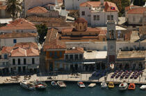 Le port d'Hydra. © Philip Plisson / Plisson La Trinité / AA07752 - Nos reportages photos - Grèce