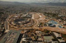 Stade en construction à Athènes. © Philip Plisson / Plisson La Trinité / AA07789 - Nos reportages photos - Philip Plisson
