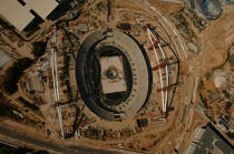 Stade en construction à Athènes. © Philip Plisson / Plisson La Trinité / AA07791 - Nos reportages photos - Athènes