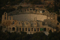 Théatre antique à Athènes. © Philip Plisson / Plisson La Trinité / AA07833 - Nos reportages photos - Philip Plisson
