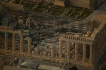 Temple en rénovation. © Philip Plisson / Plisson La Trinité / AA07834 - Nos reportages photos - Grèce