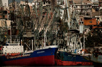 Bateaux dans le port d'Athènes. © Philip Plisson / Plisson La Trinité / AA07863 - Nos reportages photos - Le Pirée