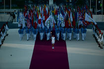 Arrivée de la flamme olympique à Athènes. © Philip Plisson / Plisson La Trinité / AA07869 - Photo Galleries - Philip Plisson