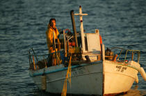 Pêche cotière sur les côtes grecques. © Philip Plisson / Plisson La Trinité / AA07877 - Nos reportages photos - Homme