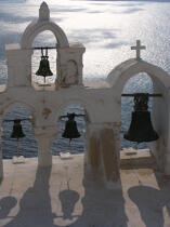 Monument religieux à Santorin. © Philip Plisson / Plisson La Trinité / AA07900 - Nos reportages photos - Grèce