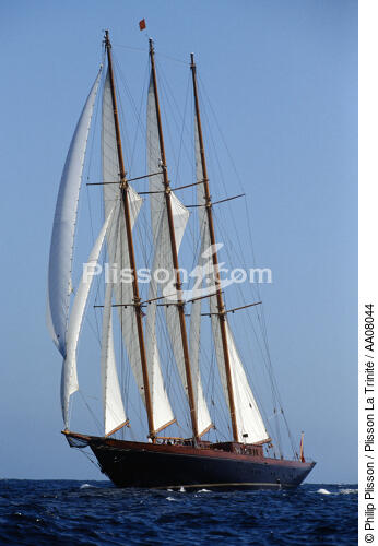 Le trois mâts goélette Créole. - © Philip Plisson / Plisson La Trinité / AA08044 - Photo Galleries - Three-masted schooner
