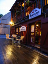 Terrasse de bar à Bergen © Philip Plisson / Plisson La Trinité / AA08099 - Photo Galleries - Bergen