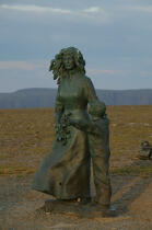 Statue au Cap Nord. © Philip Plisson / Plisson La Trinité / AA08212 - Nos reportages photos - Norvège