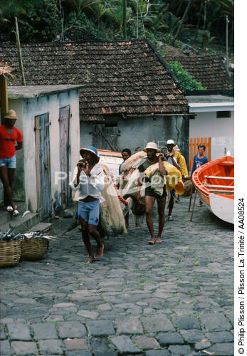 Retour de pêche à Grand Rivière. - © Philip Plisson / Plisson La Trinité / AA08524 - Photo Galleries - Martinique [The]