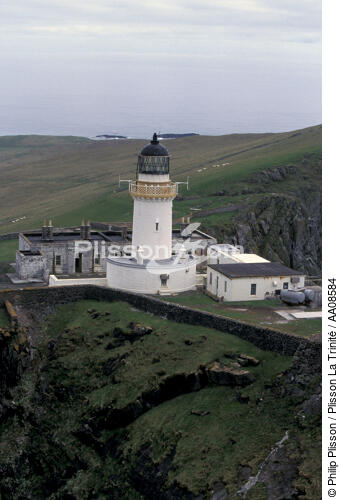 Le phare de Barra Head en Ecosse. - © Philip Plisson / Plisson La Trinité / AA08584 - Photo Galleries - Scotland