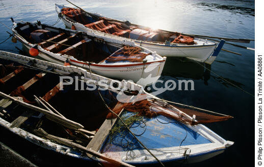 Bateaux de pêche aux Açores. - © Philip Plisson / Plisson La Trinité / AA08861 - Nos reportages photos - Sao Miguel
