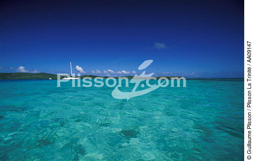 Catamaran de croisière au mouillage aux Antilles. - © Guillaume Plisson / Plisson La Trinité / AA09147 - Photo Galleries - West indies [The]