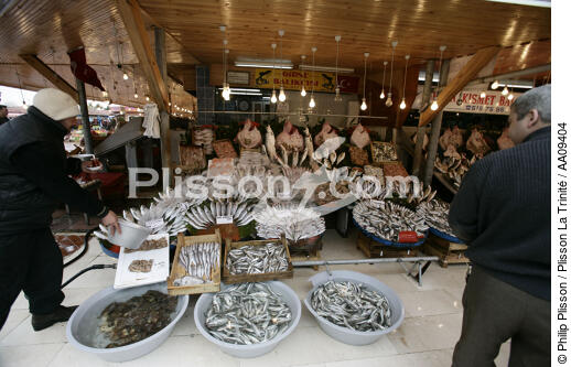 Fish market in Istanbul. - © Philip Plisson / Plisson La Trinité / AA09404 - Photo Galleries - Turkey