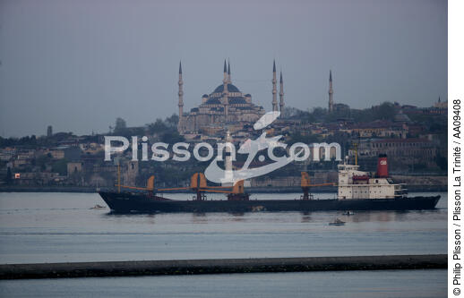 Traffic on the Bosphorus. - © Philip Plisson / Plisson La Trinité / AA09408 - Photo Galleries - Turkey