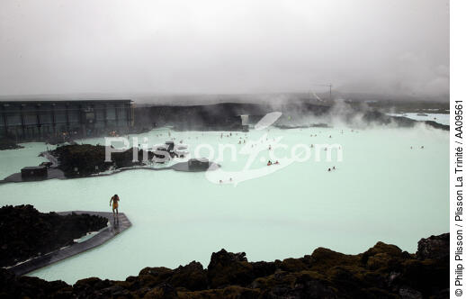 Le lac artificiel de Blue Lagoon en Islande. - © Philip Plisson / Plisson La Trinité / AA09561 - Photo Galleries - Hot water source