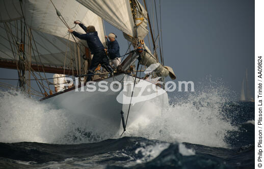 Mariquita during the Voiles de St Tropez. - © Philip Plisson / Plisson La Trinité / AA09824 - Photo Galleries - J Class yacht