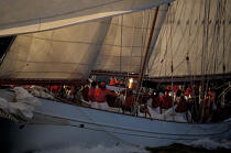 Orion - Cowes Week. © Philip Plisson / Plisson La Trinité / AA09841 - Nos reportages photos - Goélette [Yachting]