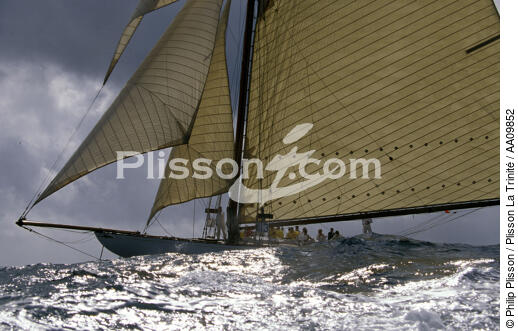 Tuiga during the Nioulargue of 1993. - © Philip Plisson / Plisson La Trinité / AA09852 - Photo Galleries - Classic Yachting