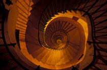 Escalier du phare de Sein. © Guillaume Plisson / Plisson La Trinité / AA10312 - Nos reportages photos - Sein [phare de]