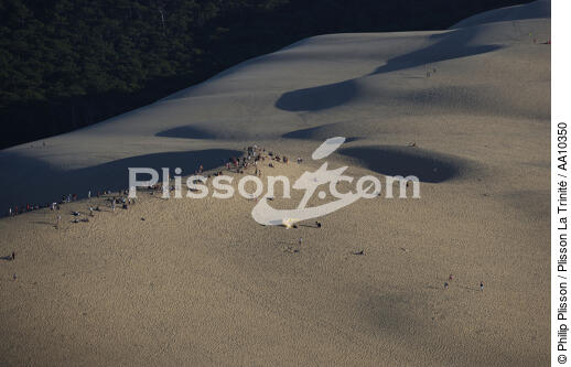 Walk on the Pilat Dune. - © Philip Plisson / Plisson La Trinité / AA10350 - Photo Galleries - Dune