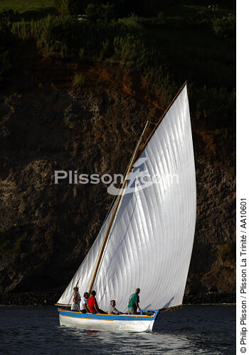 Whaling boat in the Azores. - © Philip Plisson / Plisson La Trinité / AA10601 - Photo Galleries - Faial