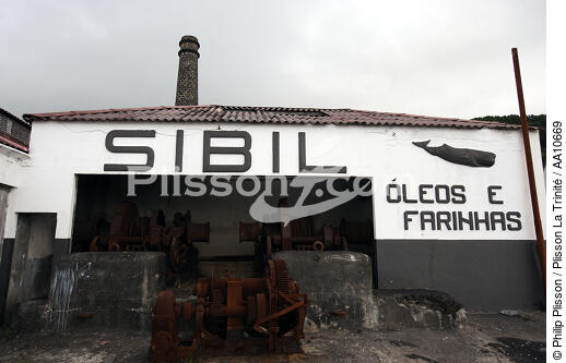 Ancienne usine baleinière sur l' île Pico aux Açores. - © Philip Plisson / Plisson La Trinité / AA10669 - Nos reportages photos - Pico