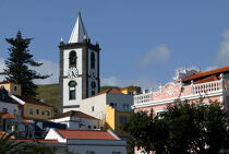Petite église à Horta aux Açores. © Philip Plisson / Plisson La Trinité / AA10674 - Nos reportages photos - Ile [Por]