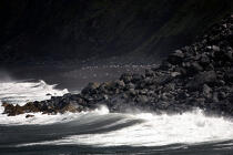 Plage de l'île Faial aux Açores. © Philip Plisson / Plisson La Trinité / AA10683 - Nos reportages photos - Rocher