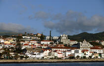 La ville d' Horta aux Açores. © Philip Plisson / Plisson La Trinité / AA10692 - Nos reportages photos - Açores [les]