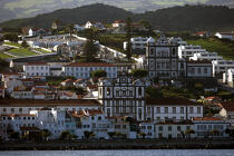 La ville d' Horta aux Açores. © Philip Plisson / Plisson La Trinité / AA10708 - Nos reportages photos - Horta