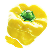 Poivron jaune. © Guillaume Plisson / Plisson La Trinité / AA10841 - Nos reportages photos - Format carré