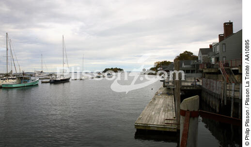 Le port de Camden dans l'Etat du Maine. - © Philip Plisson / Plisson La Trinité / AA10895 - Nos reportages photos - Monocoque de plaisance/croisière