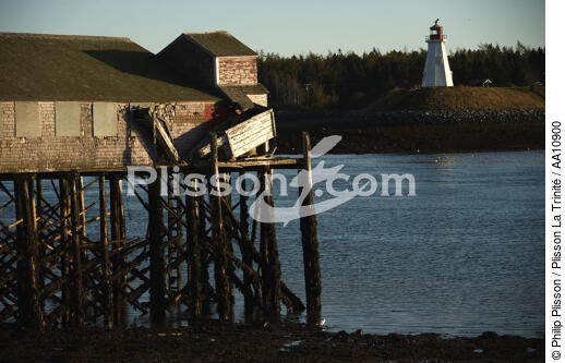 Canadian lighthouse view from Lubec in the State of Maine. - © Philip Plisson / Plisson La Trinité / AA10900 - Photo Galleries - American Lighthouses