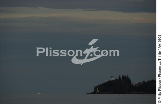 Le phare Owls Head Light dans le Maine. - © Philip Plisson / Plisson La Trinité / AA10903 - Nos reportages photos - Nouvelle Angleterre