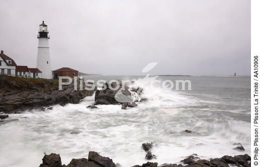 Le phare de Portland dans le Maine. - © Philip Plisson / Plisson La Trinité / AA10906 - Nos reportages photos - Nouvelle Angleterre