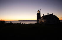 Quoddy Head lighthouse in the State Maine. © Philip Plisson / Plisson La Trinité / AA10910 - Photo Galleries - Sun