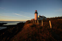 Le phare de Quoddy Head dans l'Etat du Maine. © Philip Plisson / Plisson La Trinité / AA10915 - Nos reportages photos - Rocher