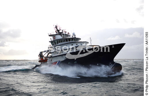 The tug Abeille Bourbon. - © Philip Plisson / Plisson La Trinité / AA11093 - Photo Galleries - Storm at sea