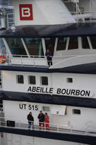 The tug boat Abeille Bourbon. © Philip Plisson / Plisson La Trinité / AA11123 - Photo Galleries - Iroise Sea [The]