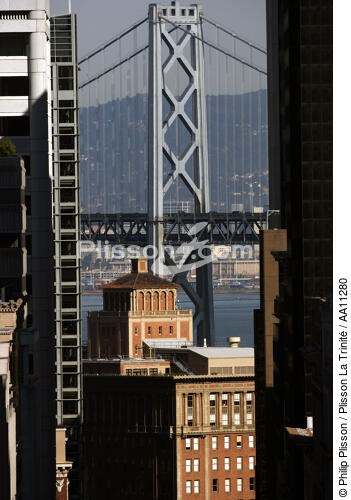 San Francisco. - © Philip Plisson / Plisson La Trinité / AA11280 - Nos reportages photos - Pont suspendu