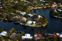 Houses on Miami coast. © Philip Plisson / Plisson La Trinité / AA11433 - Photo Galleries - Florida