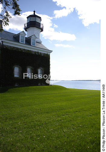 Lighthouse in Connecticut. - © Philip Plisson / Plisson La Trinité / AA11449 - Photo Galleries - New England