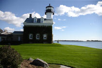 Lighthouse in Connecticut. © Philip Plisson / Plisson La Trinité / AA11452 - Photo Galleries - American Lighthouses