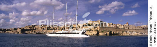 Le Ponant à Malte. - © Philip Plisson / Plisson La Trinité / AA11468 - Nos reportages photos - La Grande Croisière