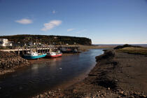 Le port d'Alma dans la Baie de Fundy. © Philip Plisson / Plisson La Trinité / AA11613 - Nos reportages photos - Beau temps