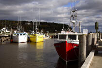 Port of Alma. © Philip Plisson / Plisson La Trinité / AA11615 - Photo Galleries - Bay of Fundy