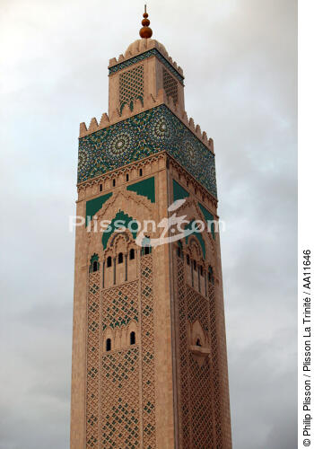 The Hassan II mosque in Casablanca. - © Philip Plisson / Plisson La Trinité / AA11646 - Photo Galleries - Morocco