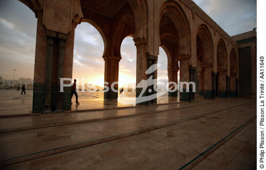 La Mosquée Hassan II à Casablanca. - © Philip Plisson / Plisson La Trinité / AA11649 - Nos reportages photos - Maroc