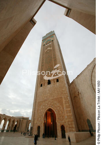 La Mosquée Hassan II à Casablanca. - © Philip Plisson / Plisson La Trinité / AA11650 - Nos reportages photos - Casablanca